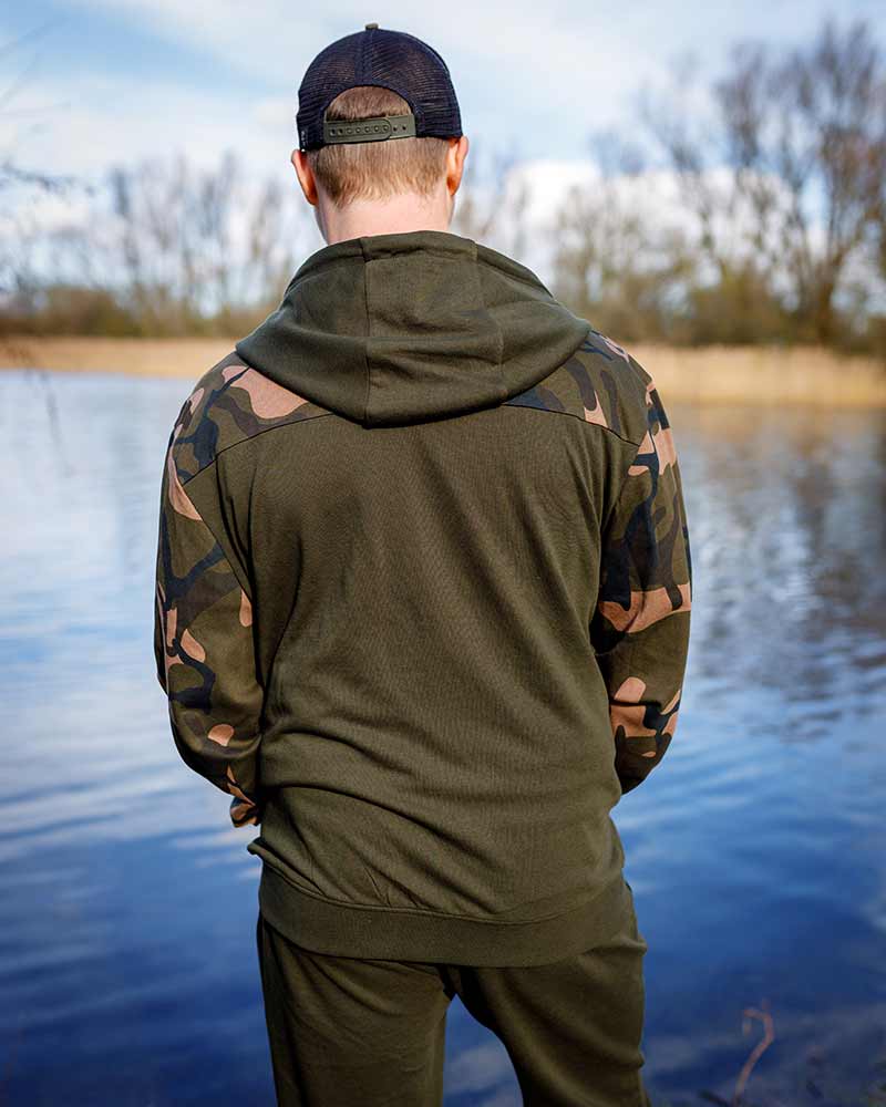Fox - LW Khaki Camo Split Zip Hoody XL