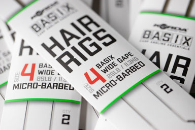 Korda - Basix Hair Rigs Wide Gape 4 25lb