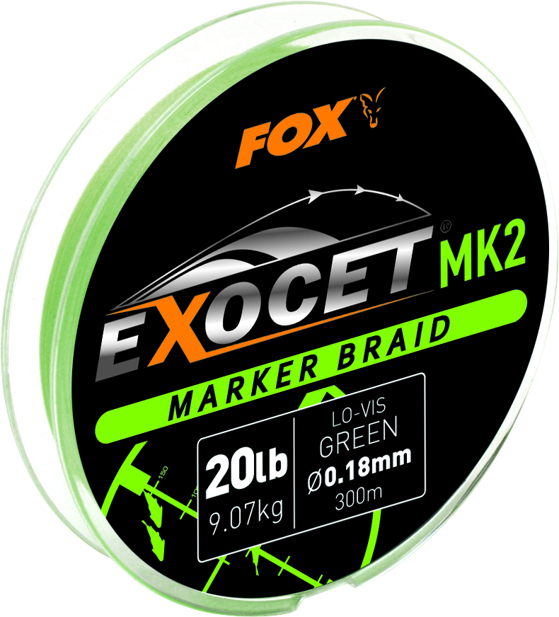 Fox - Exocet MK2 Marker Braid 0.18mm 20lb 300m green