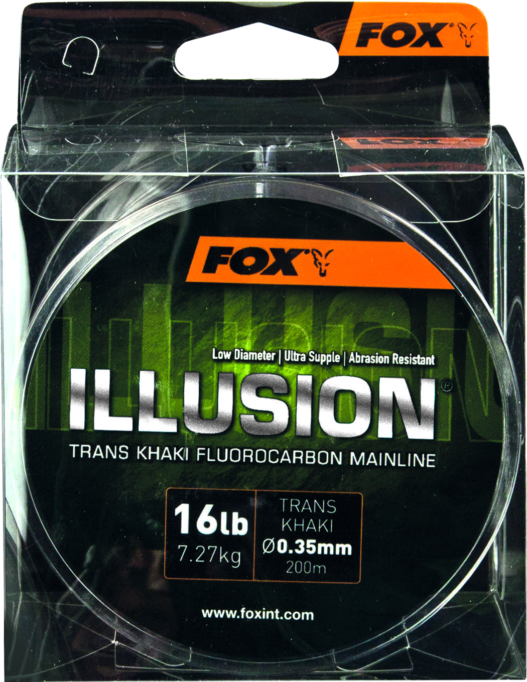Fox - Edges Illusion Soft Main Line 200m 0.350mm 16lb 7.27kg trans khaki