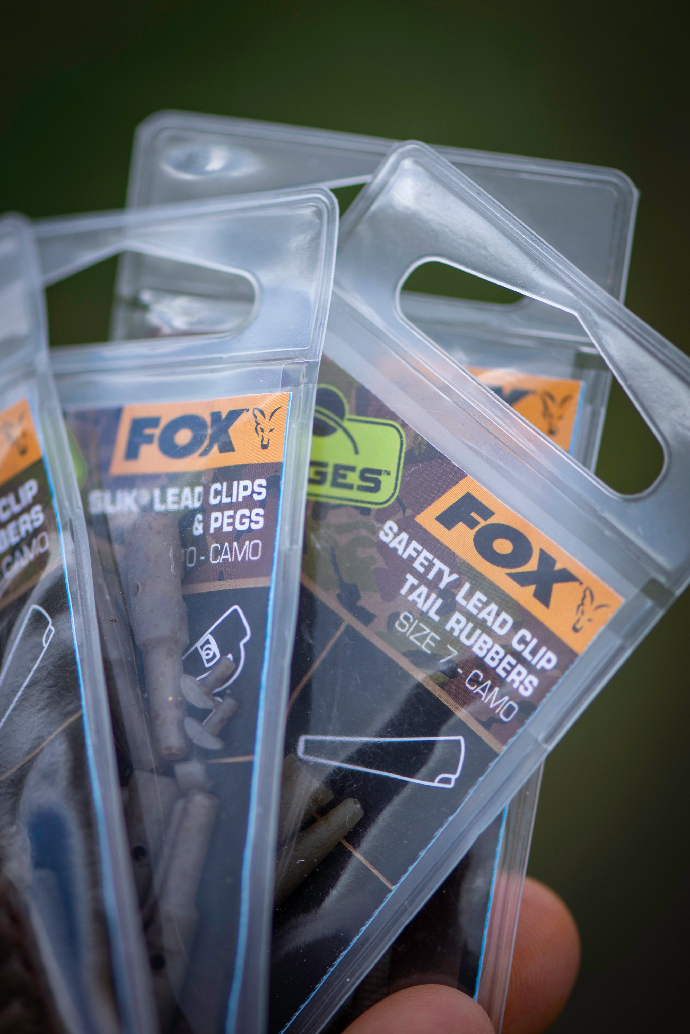 Fox - Edges Camo Size 7 Lead Clip + Pegs