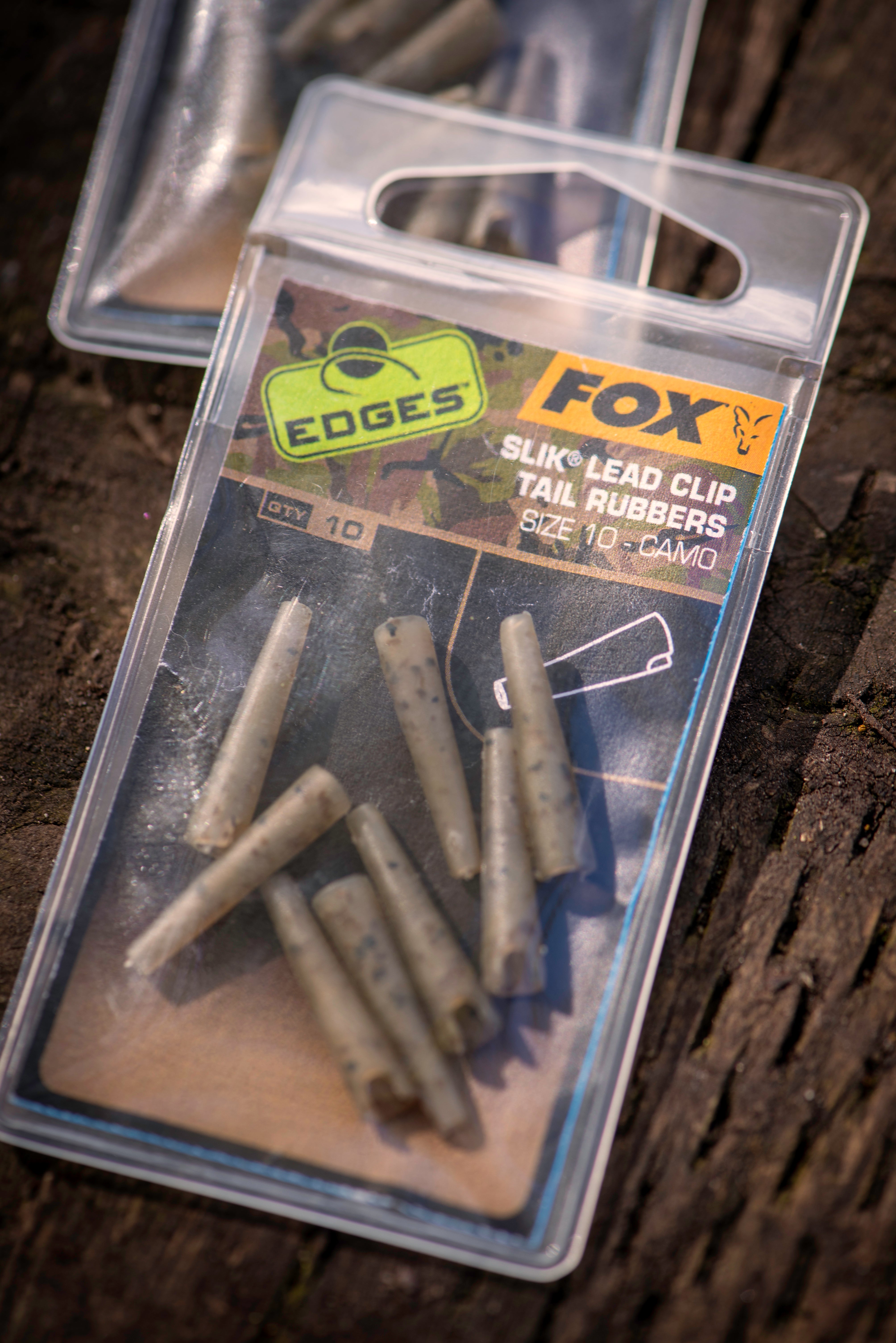 Fox - Edges Camo Size 10 Slik Lead Clip + Pegs