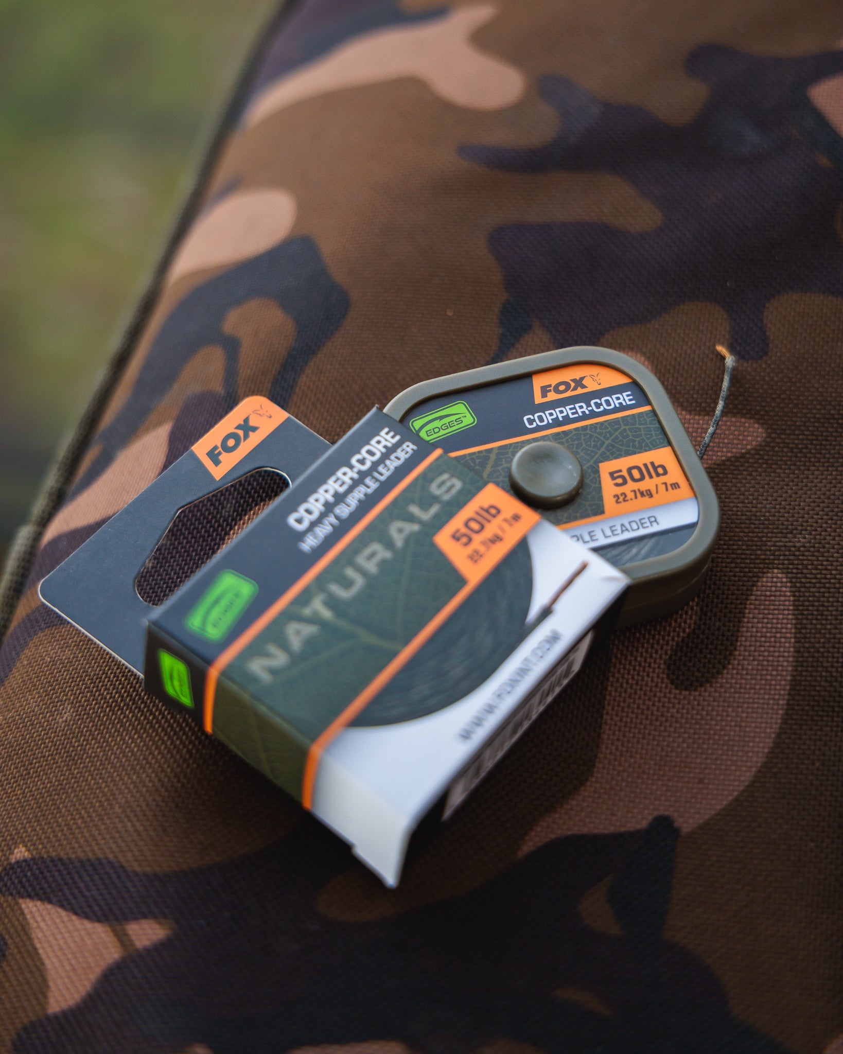 Fox - Edges Naturals Copper-Core Leader 50lb 7m