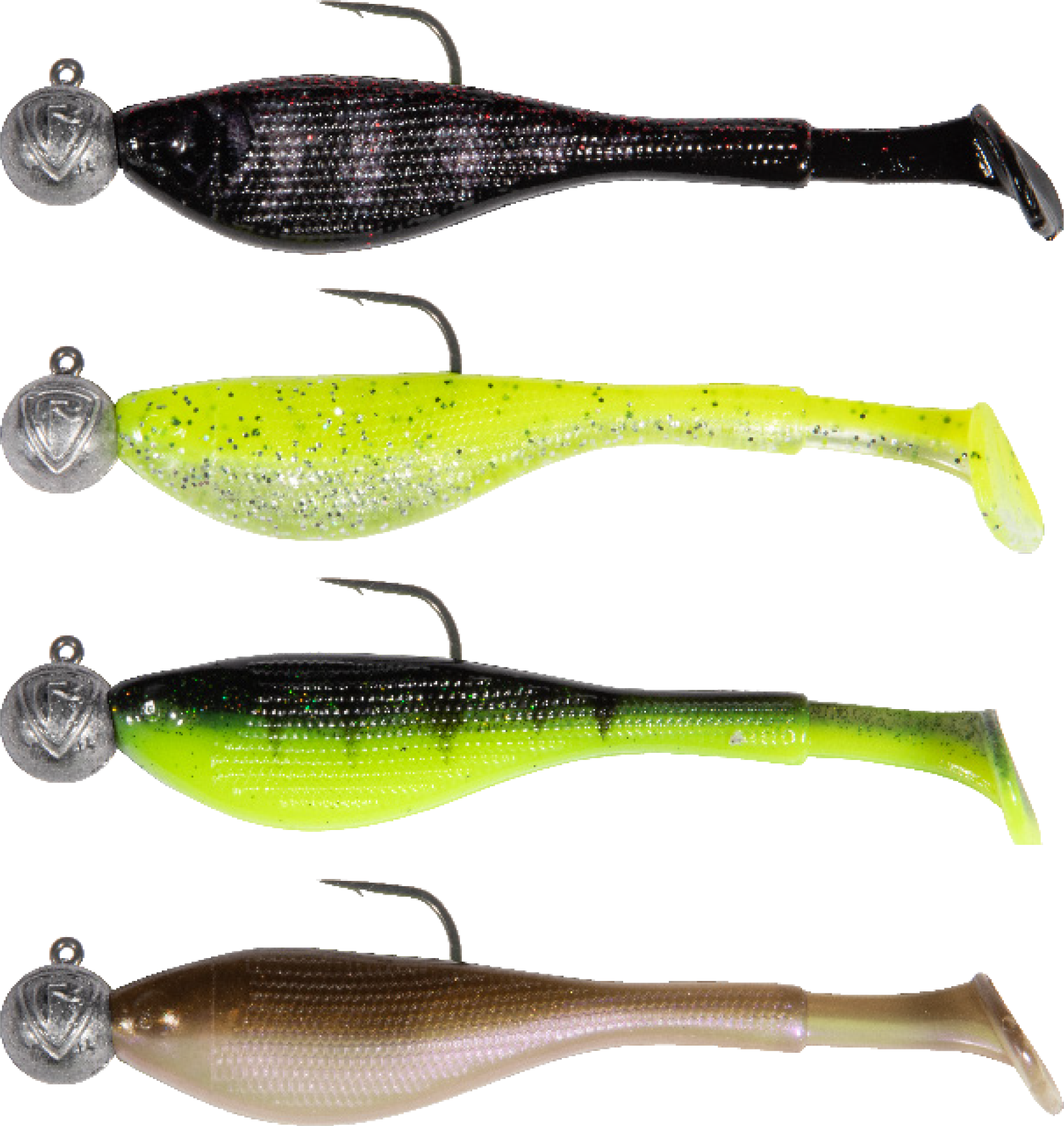 Fox Rage - Mini Fry 4pcs Mixed UV Colour Pack loaded 5g 1 0 Head CA GP W