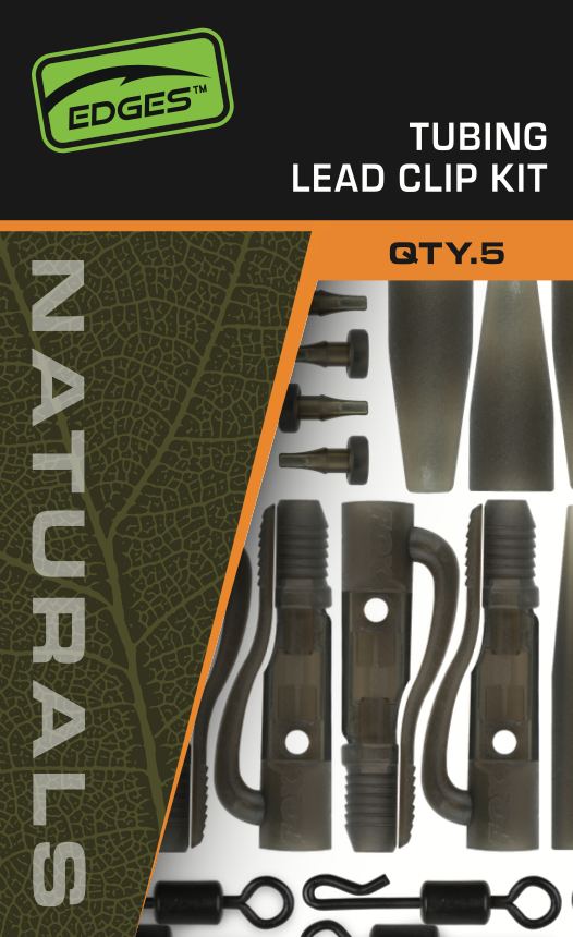 Fox - Edges Naturals Tubing Leadclip Kit 5pcs