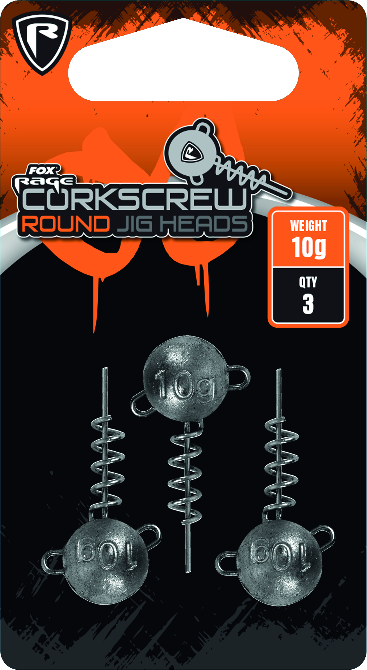 Fox Rage - Corkscrew Round Jig Heads 5g 3pcs