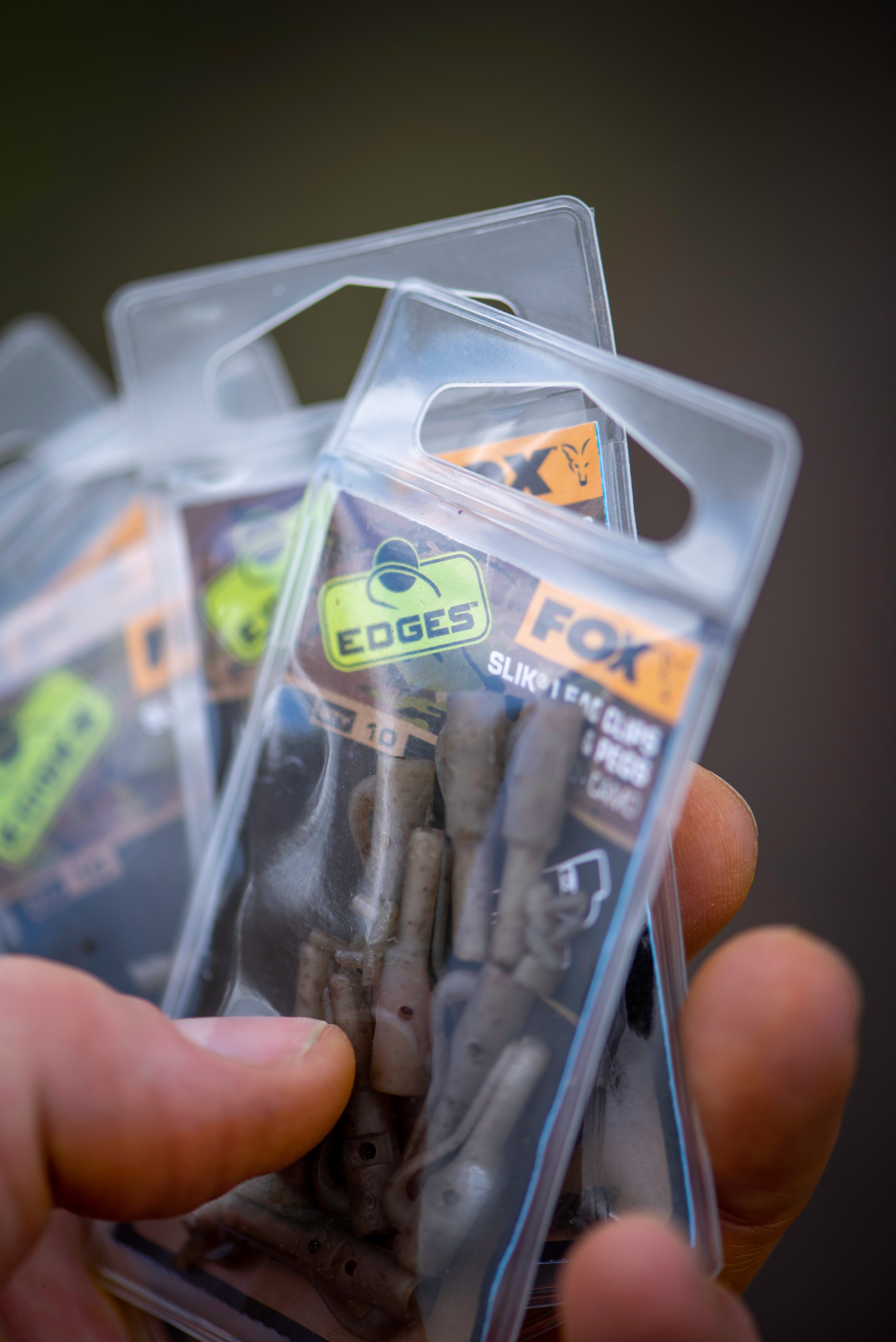 Fox - Edges Camo Size 10 Slik Lead Clip + Pegs
