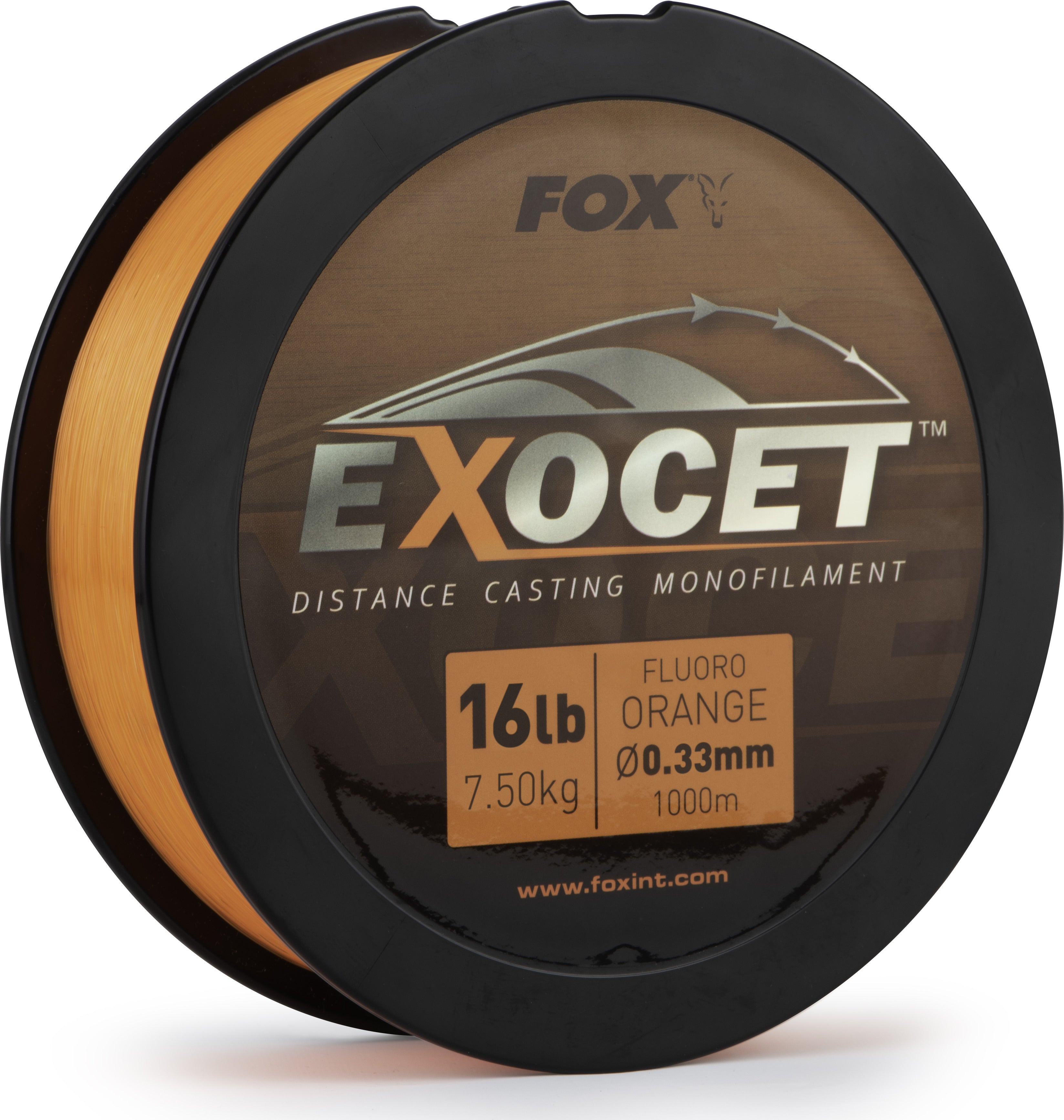 Fox - Exocet Fluoro orange Mono 0.26mm 10lb 4.9kg 1000m