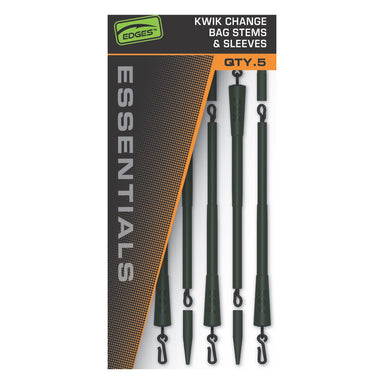 Set of bag stems and sleeves with 'Edges' branding on a white background