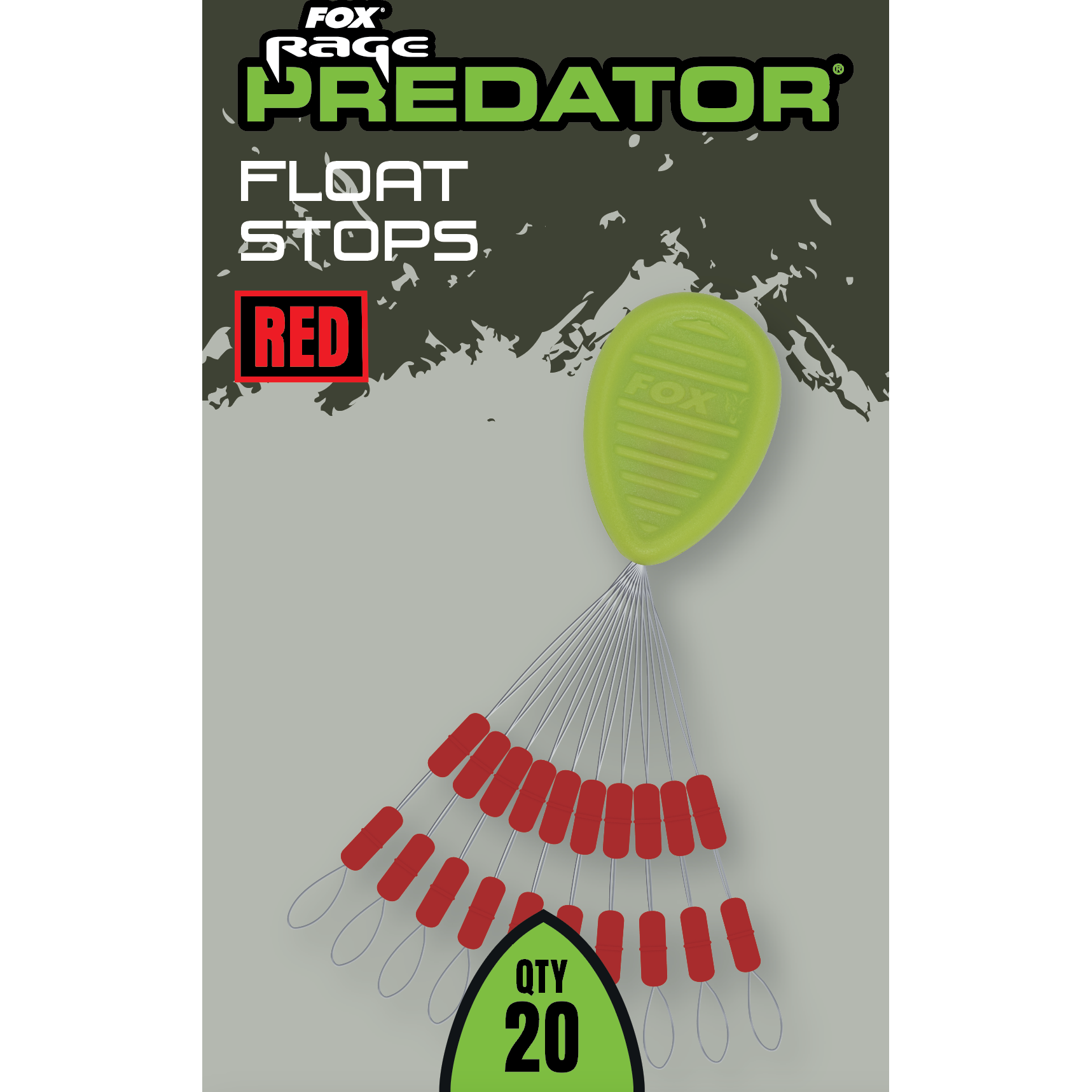 Fox Rage Predator - Float Stops red 20pcs