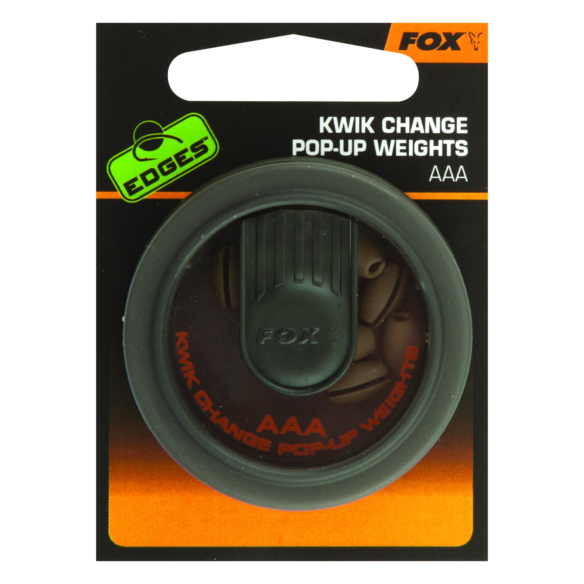 FOX Kwik Change Pop-Up Weights packaging with green and orange design