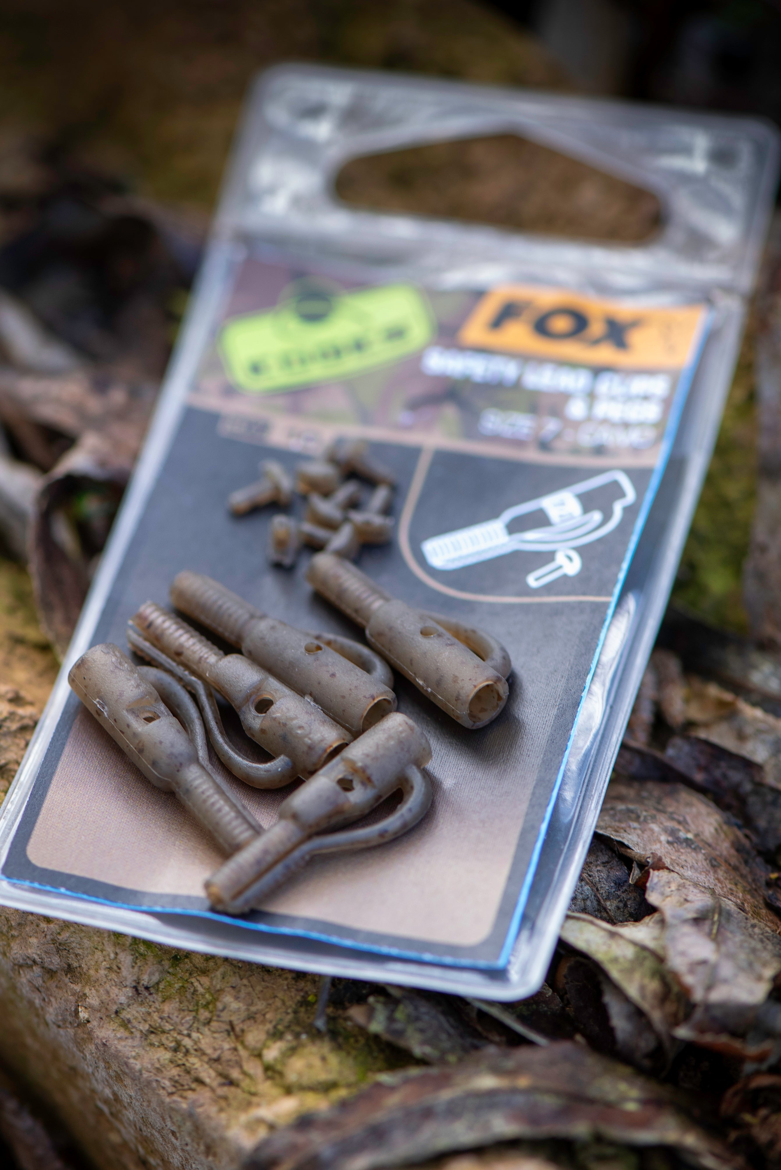 Fox - Edges Camo Size 7 Lead Clip + Pegs