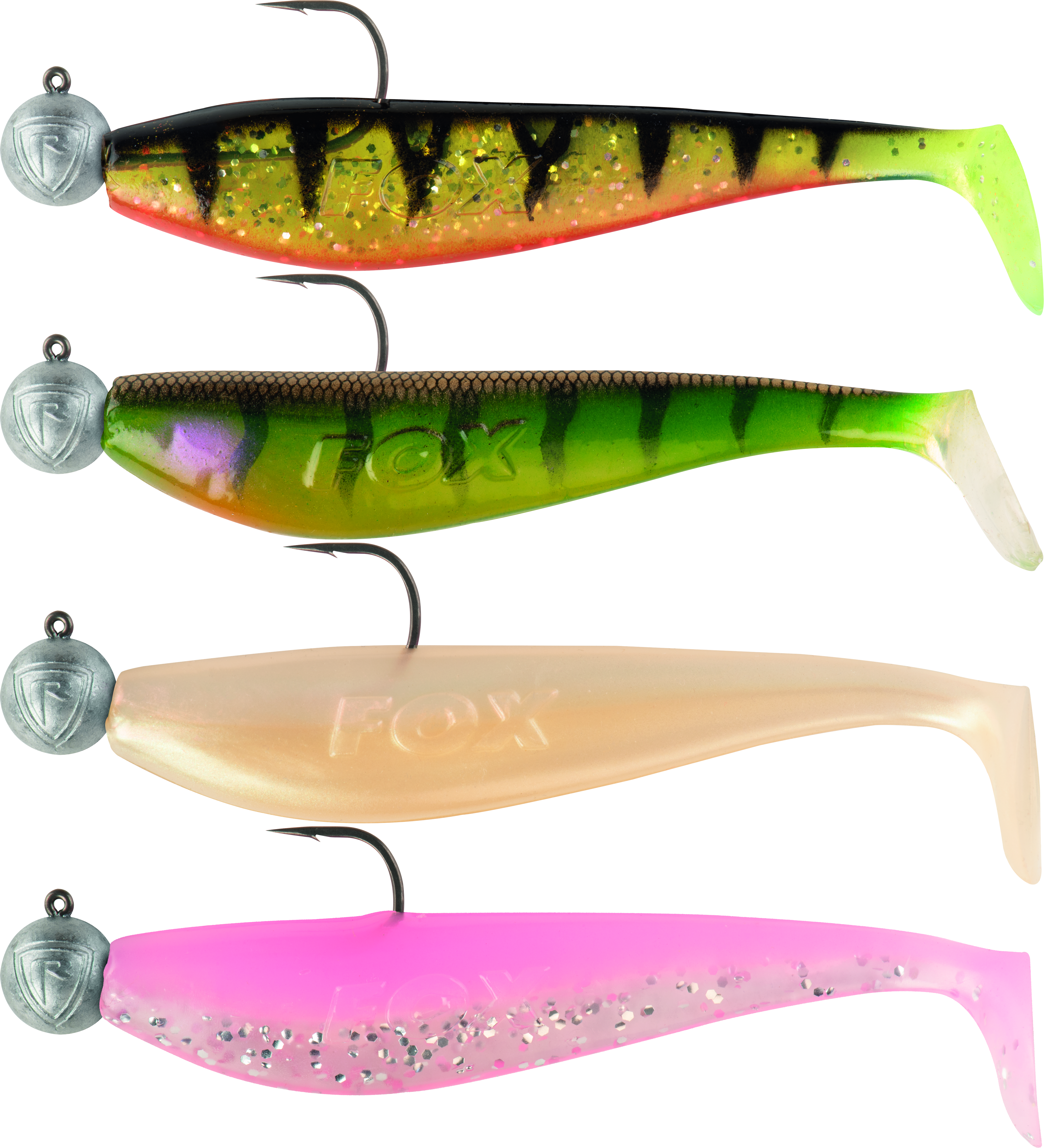 Fox Rage - Zander Pro Shad Loaded UV Mixed Colour Packs 1 7cm 5g 1 0 4pcs