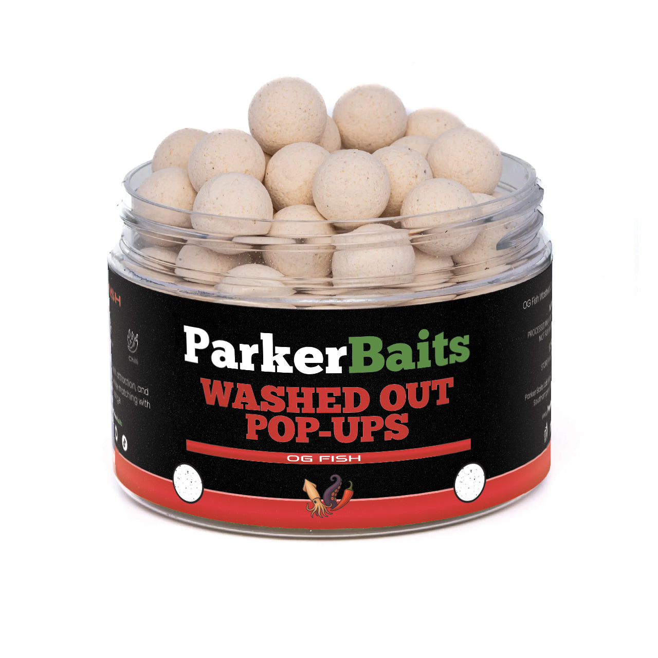 Parker Baits OG Fish Washed Out White Pop-Ups