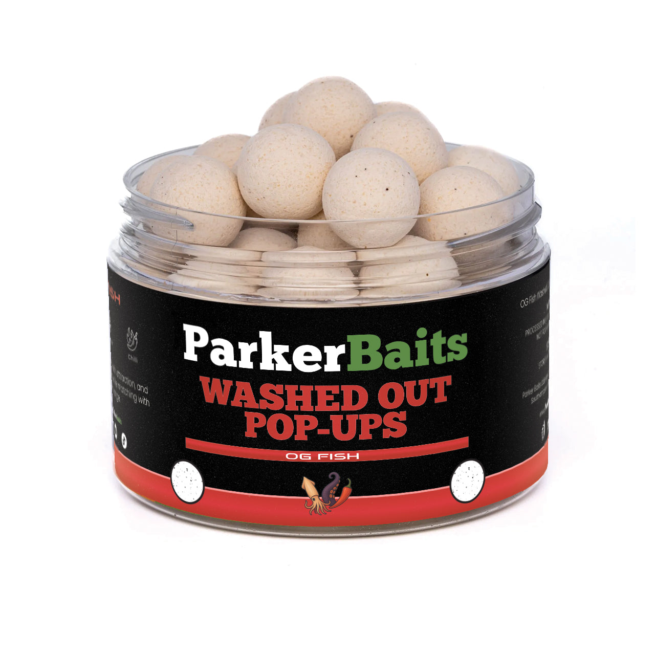 Parker Baits OG Fish Washed Out White Pop-Ups
