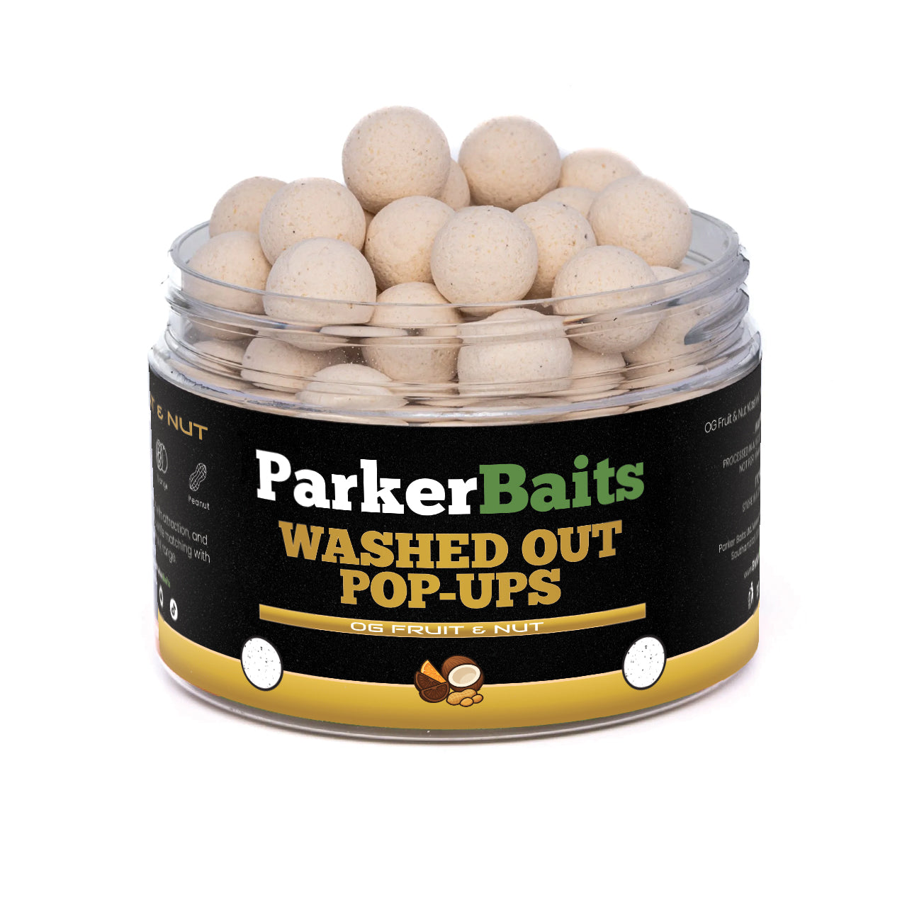 Parker Baits OG Fruit & Nut Washed Out White Pop-Ups