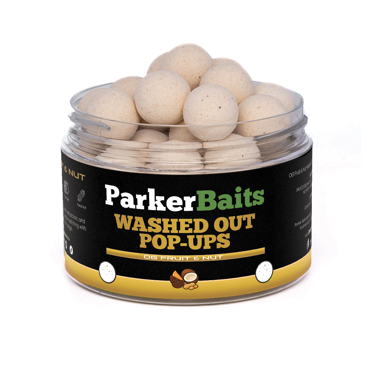 Parker Baits OG Fruit & Nut Washed Out White Pop-Ups