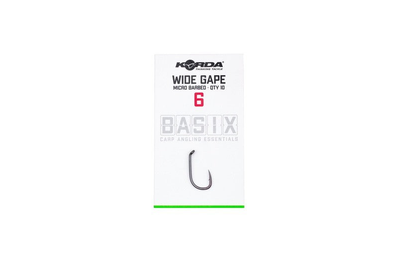 Korda - Basix Wide Gape – Barbed Size 2