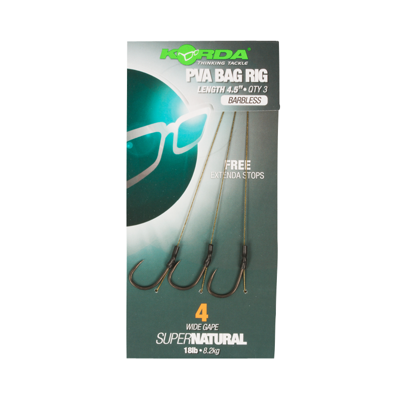 Solidz PVA Rig Wide Gape Barbless Size 4 18lb
