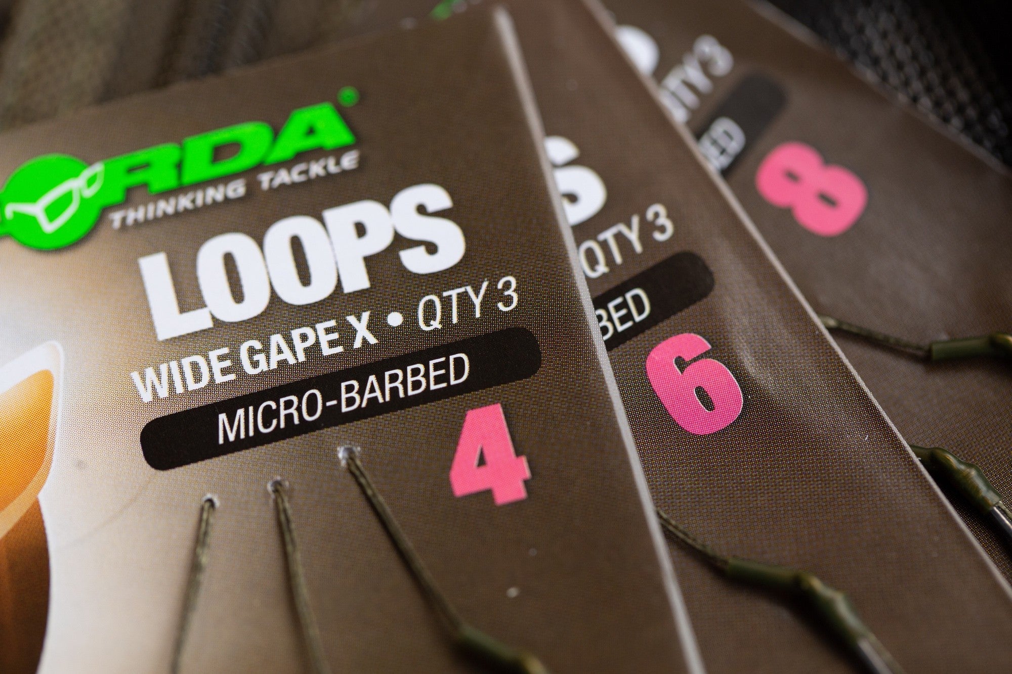 Korda - Loop Rig Krank Hook Barbed Size 6 18lb