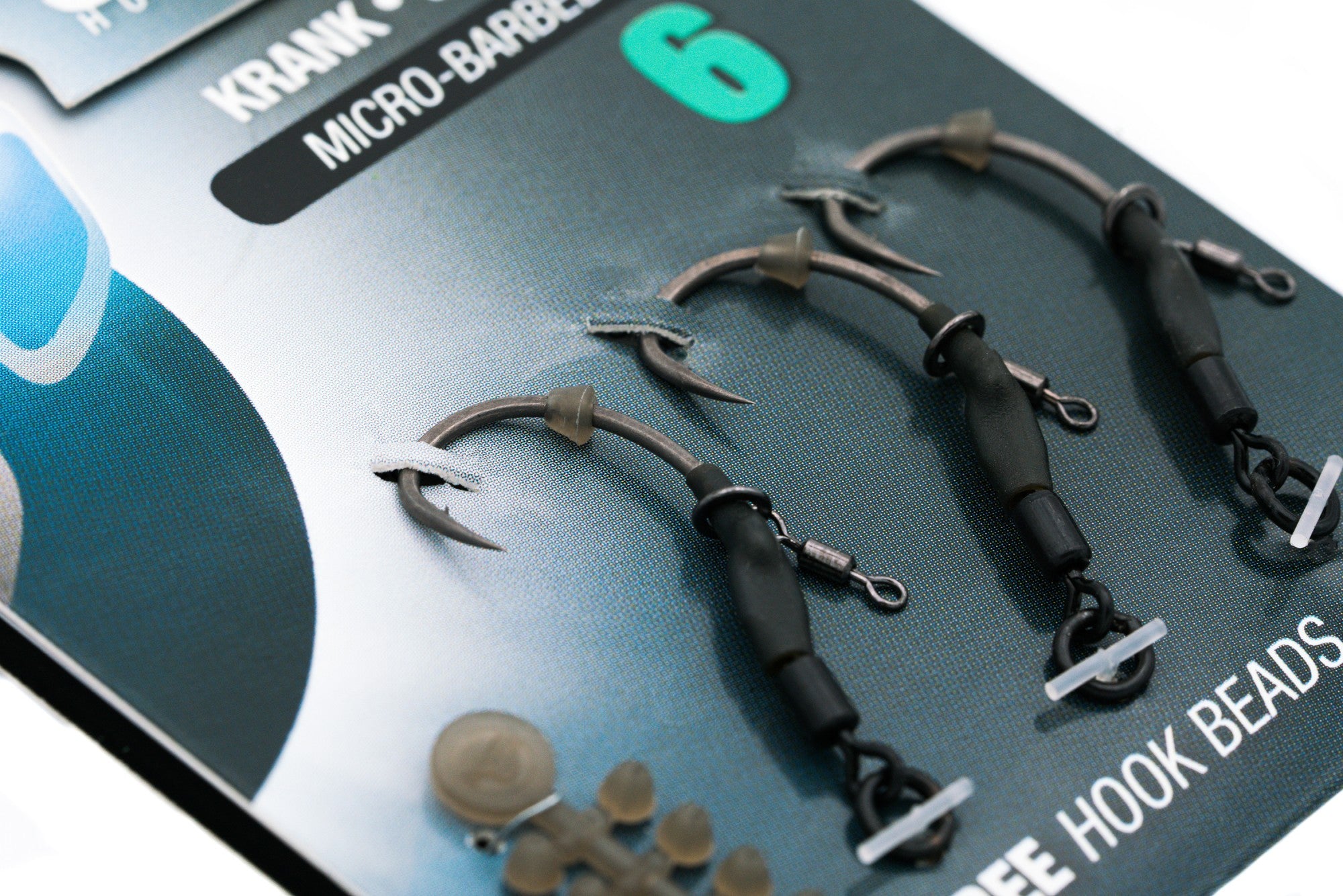 Korda - Spinner Hook Sections Kurv Shank Barbless Size 4 x3