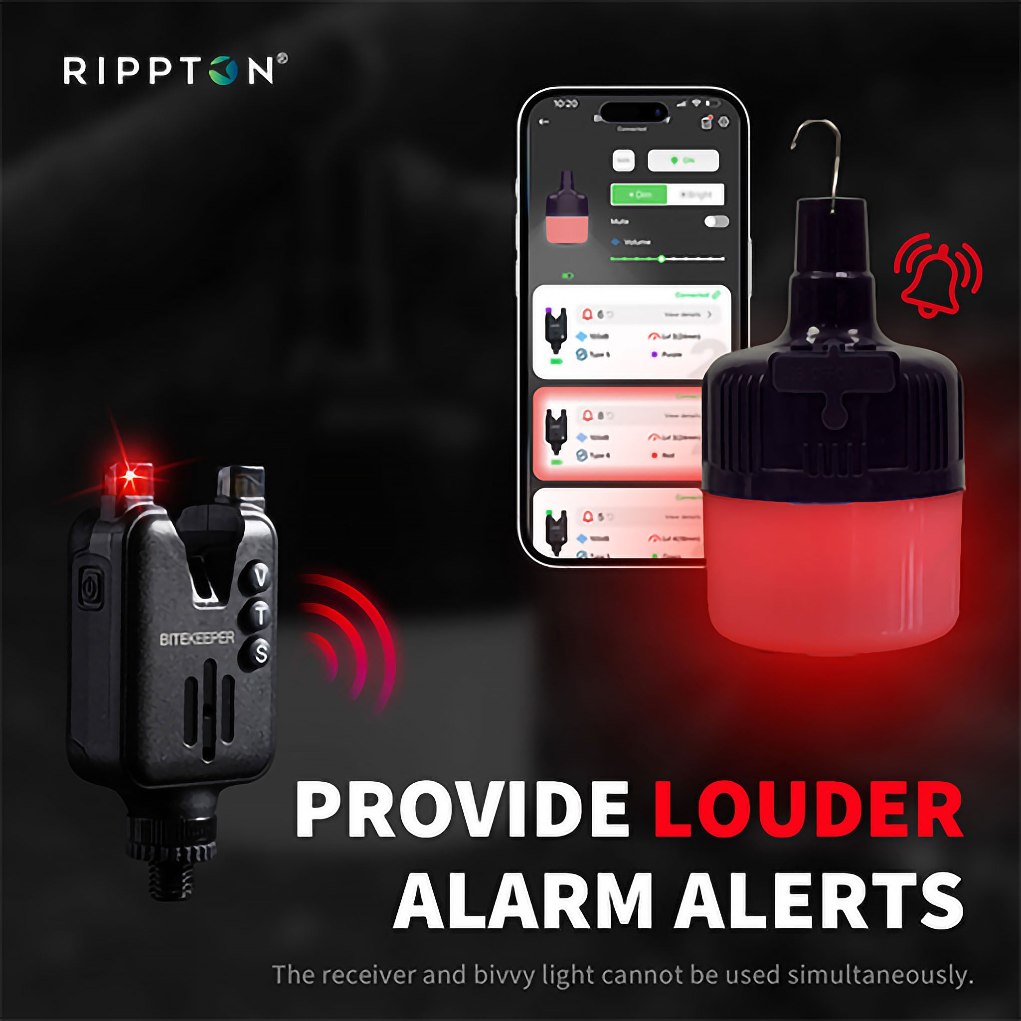 Rippton Firefly Bivvy & Alarm Light - Purple