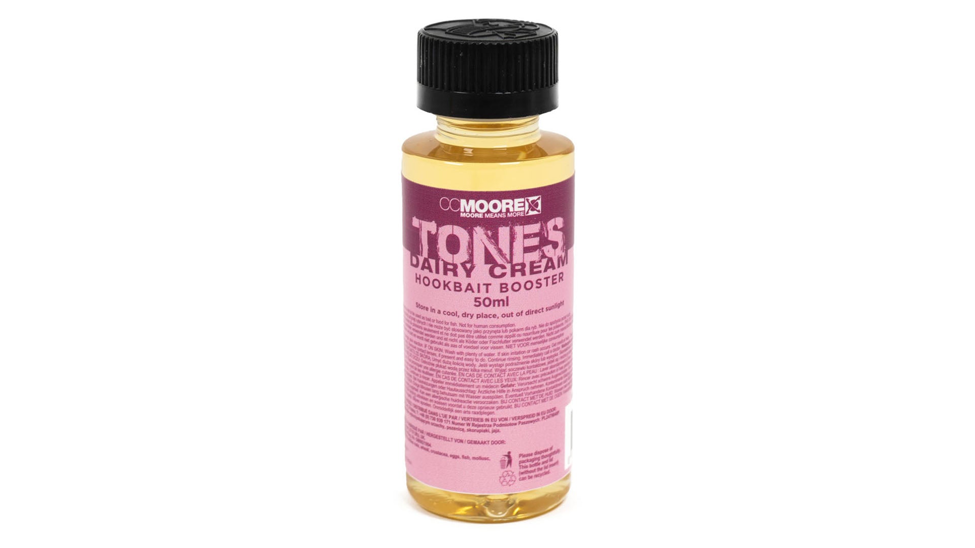 CC Moore Dairy Cream Tones Hookbait Booster 50ml bottle of sweet milky carp hookbait glug