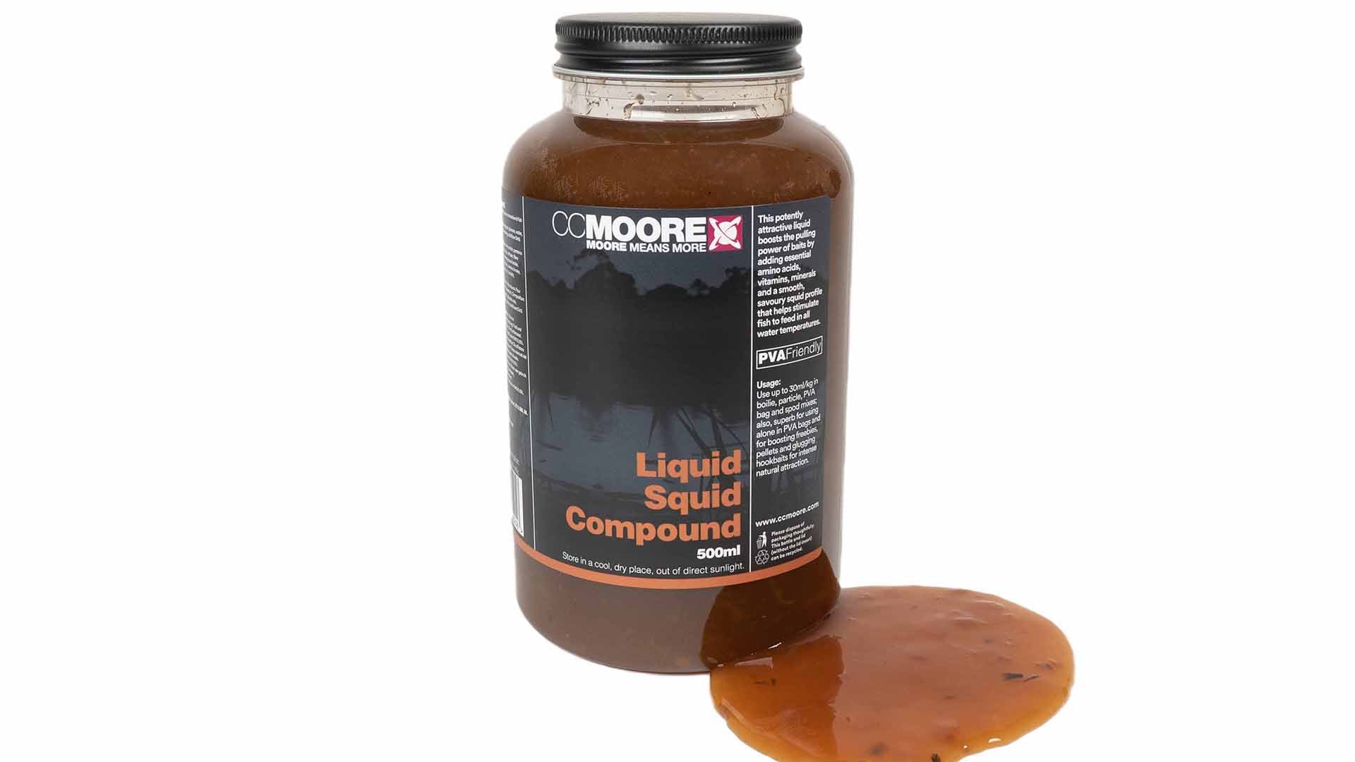 CC Moore Liquid Squid Compound 500ml bottle of salty squid meat carp liquid food