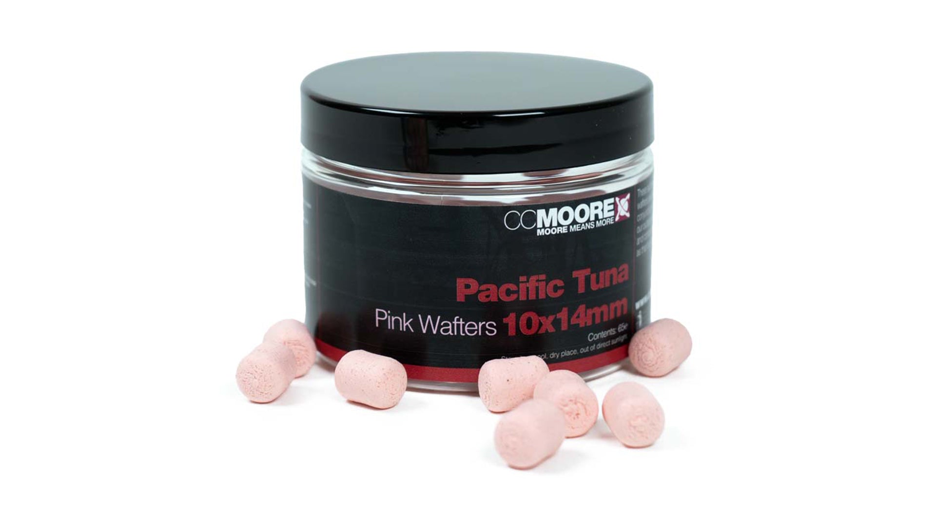 CC Moore Pacific Tuna Dumbell Wafters pink carp hookbait