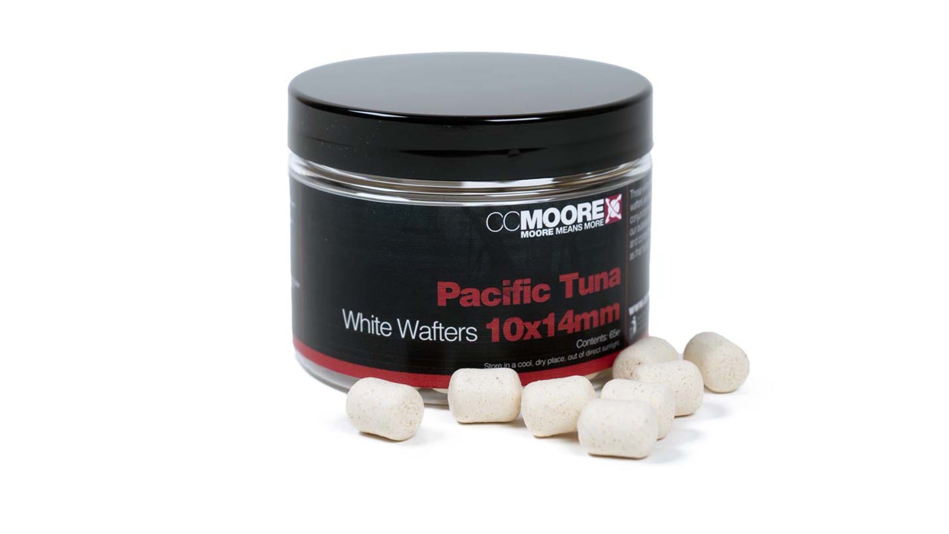 CC Moore Pacific Tuna Dumbell Wafters white carp hookbait