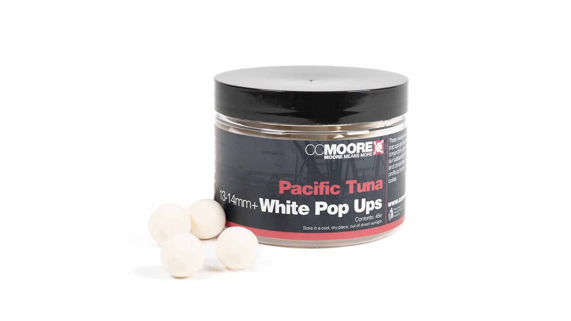 CC Moore Pacific Tuna White Pop Ups carp fishing hookbait