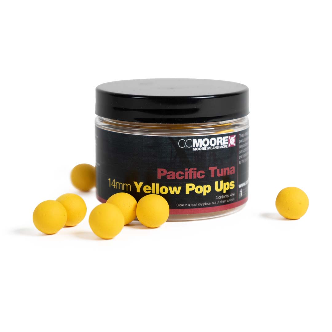 CC Moore Pacific Tuna Yellow Pop Ups carp fishing hookbait