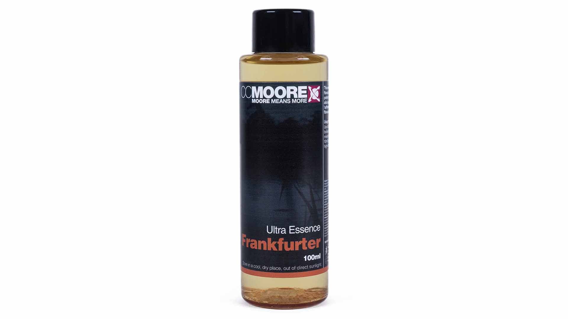 CC Moore Ultra Frankfurter Essence 100ml bottle of smoked sausage carp bait flavour