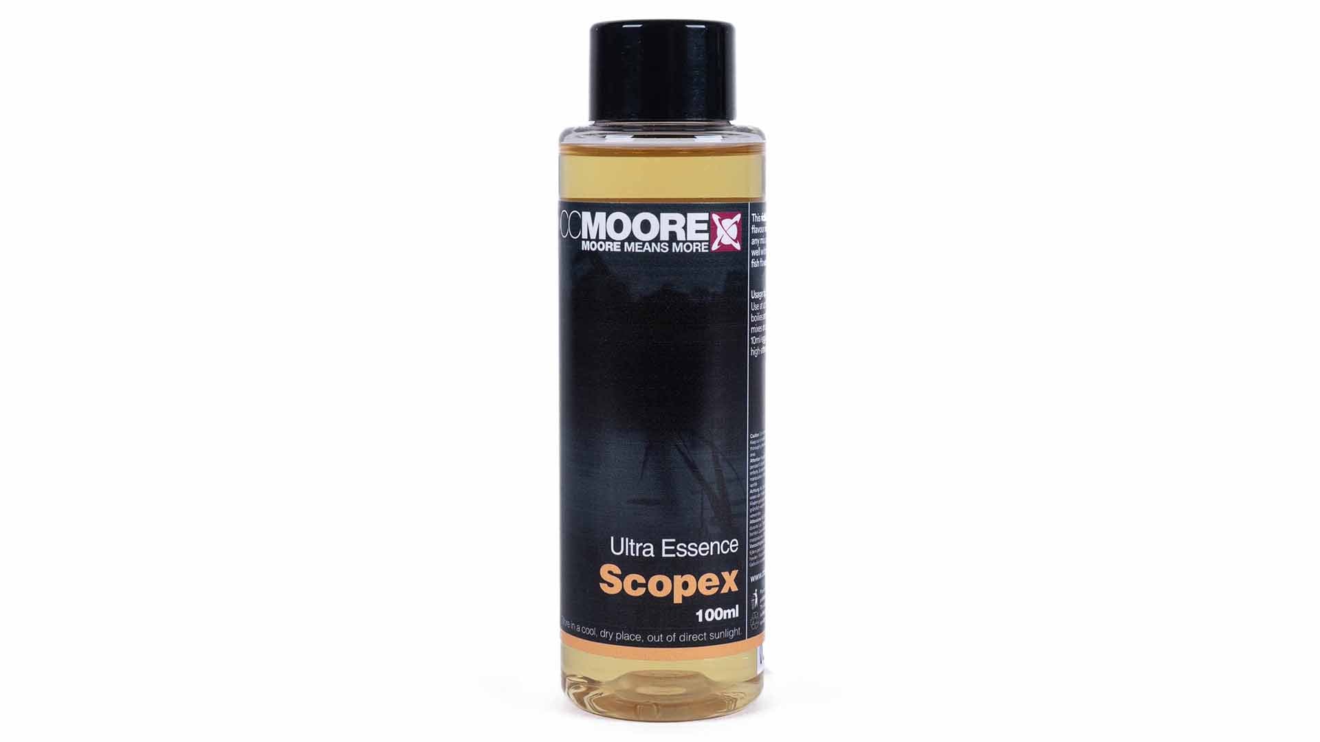 CC Moore Ultra Scopex Essence 100ml bottle of sweet buttercream carp bait flavour