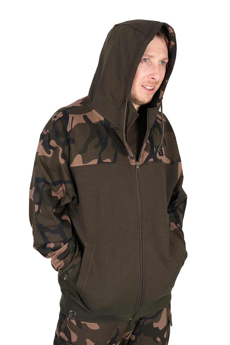 Fox - LW Khaki Camo Split Zip Hoody XL