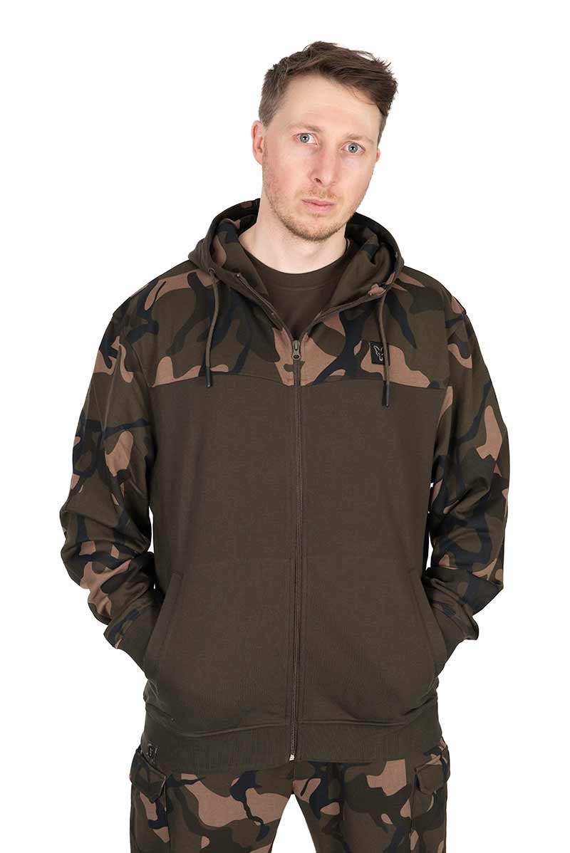 Fox - LW Khaki Camo Split Zip Hoody XL