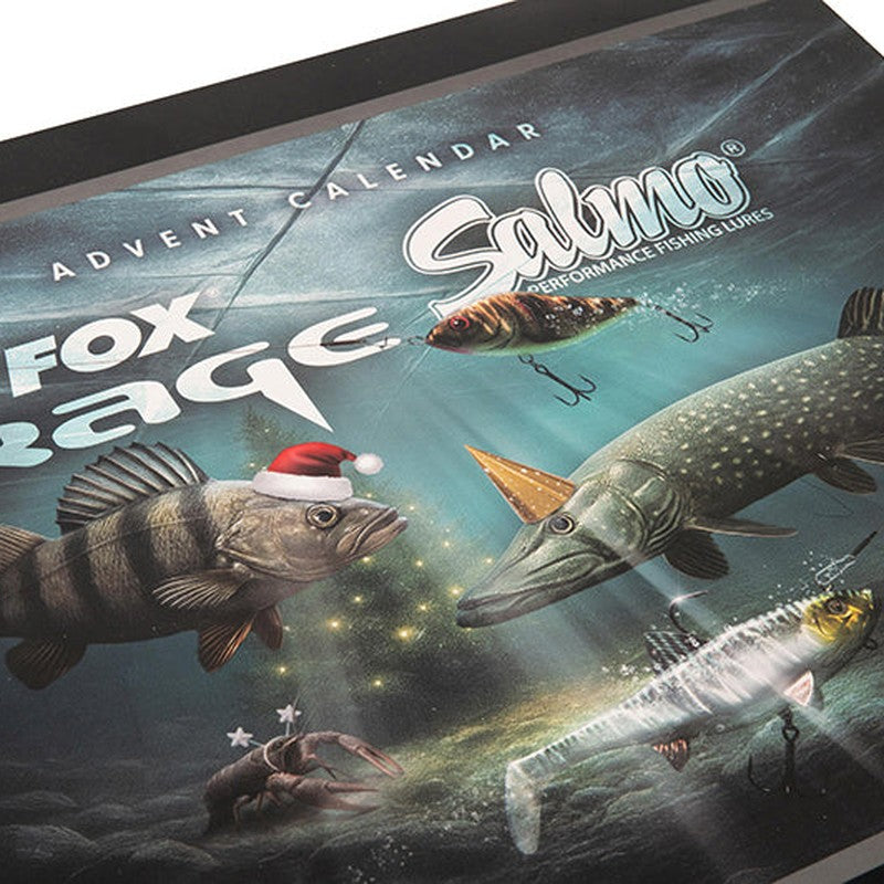Fox Rage Salmo 2026 Christmas Lure Calendar box artwork